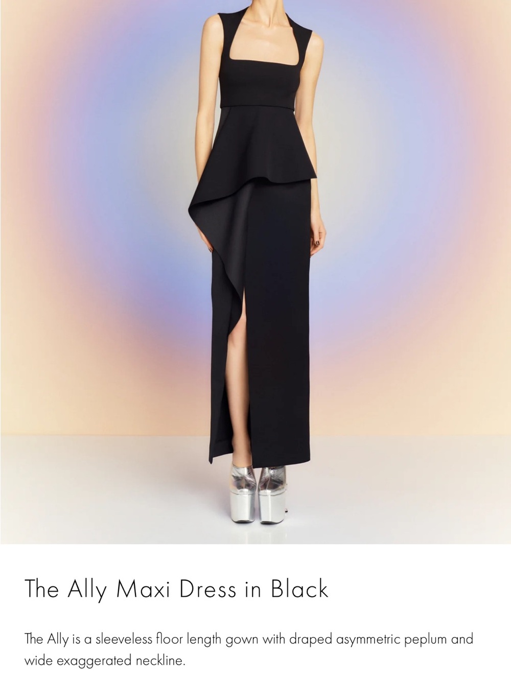 Ally Maxi Dress in Black